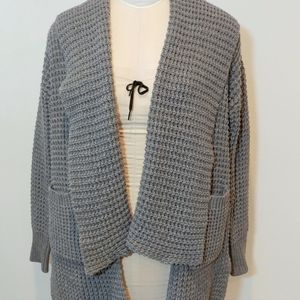 POL Chunky waffle knit cardigan
